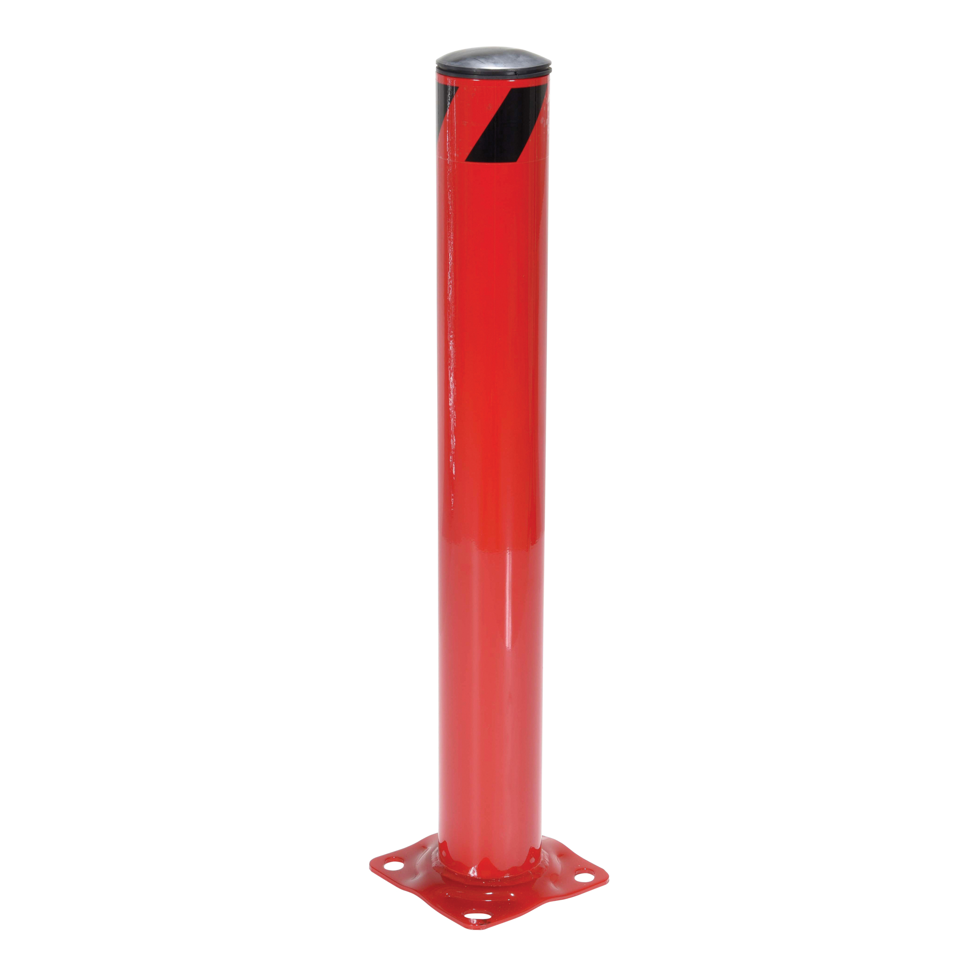 Vestil Steel Pipe Safety Bollard 36 In. x 4-1/2 In. Red